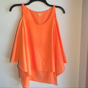 Gianni Bini Layered Orange Tank